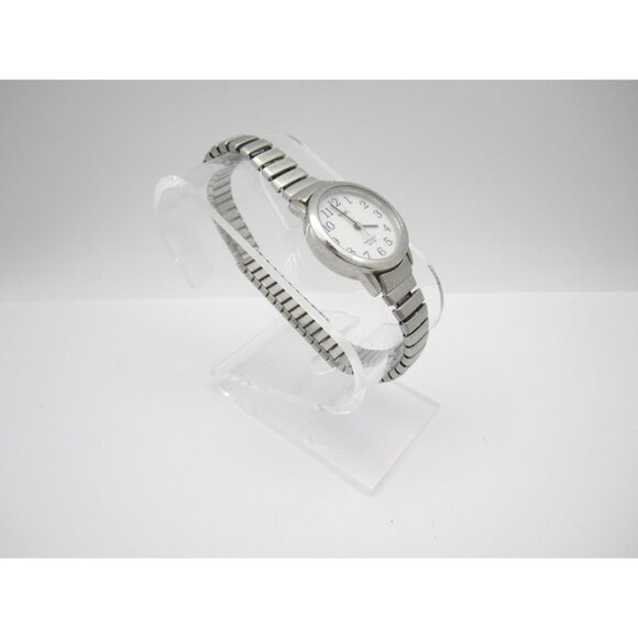 Women Timex Indiglo Quartz 30m WR Analog 25mm Round Watch (H904) "New Battery" - Picture 5 of 11